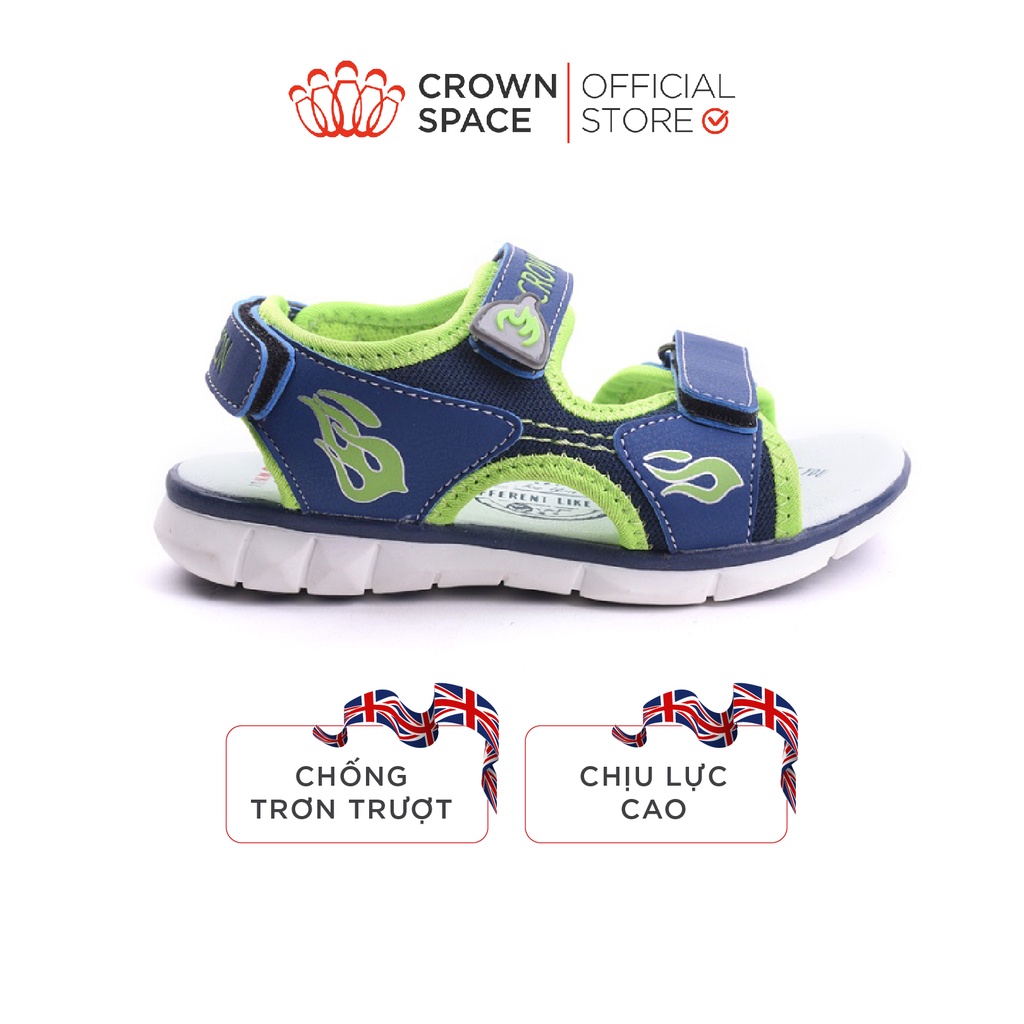 Sandal Bé Trai Chính Hãng Crown Space Cao Cấp CRUK535 Size 26-35 cho bé 5 đến 14 Tuổi - Mã BMLTA50 giảm 10% đơn 99K