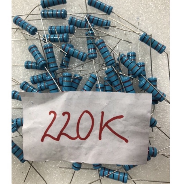 20   con   điện   trở    mầu   220K   3W