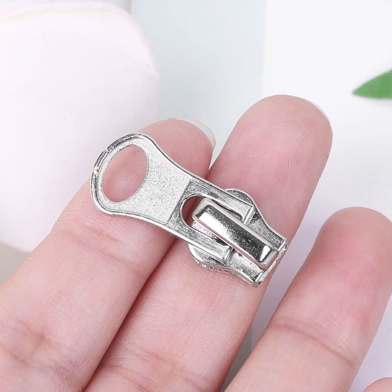 Set 10 Dây Kéo Kim Loại 11mm Nhiều Màu Sắc Dùng Để Sửa Chữa Khóa Kéo Tiện Dụng