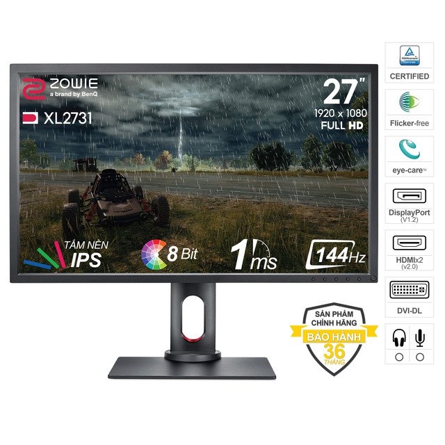 [Mã 99ELSALE1 giảm 5% đơn 3TR] Màn hình BenQ Zowie XL2731 27 inch Full HD 1920 x 1080 1ms 144Hz TN