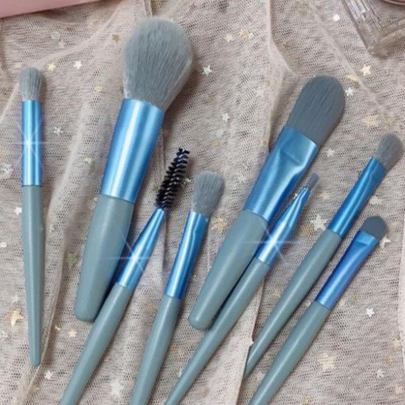 Bộ Cọ Trang Điểm ❤𝑭𝒓𝒆𝒆𝒔𝒉𝒊𝒑❤8 Cây Vintage Siêu Cute Trong Túi Zip