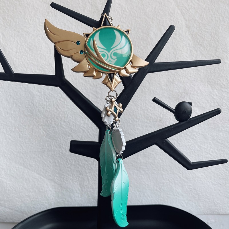 Móc Khóa Hình Nhân Vật Game Genshin T Vision Lnazuma Vneti 7 Element Weapons of God