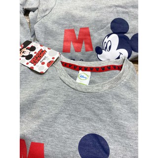 Set Bé Trai Cotton Mickey Mouse Màu Xám