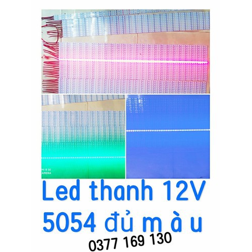 Led Thanh 12V 5054 Samsung Đủ Màu Xanh Dương/ Xanh Lá/ Đỏ