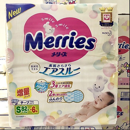 Tã/bỉm quần/dán Merries Nội Địa Cộng Miếng MẪU MỚI 2021 Bỉm Merries Newborn Size S M L Hàng Nội Địa Nhật