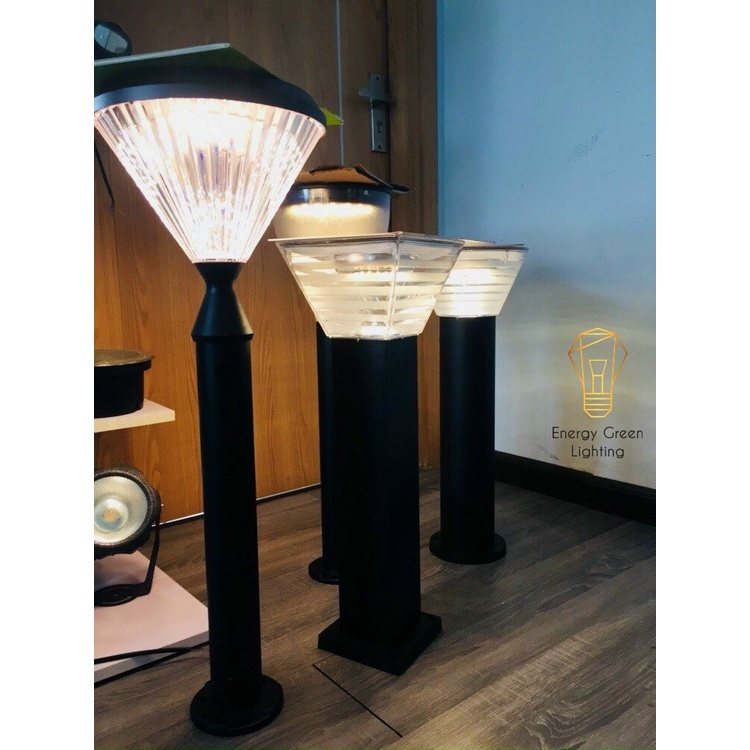 Đèn Cột Sân Vườn Energy Green Lighting  Hình Nón DSV-2180 - Chiều Cao 80cm - Sử Dụng Điện Và Dùng Năng Lượng Mặt Trời
