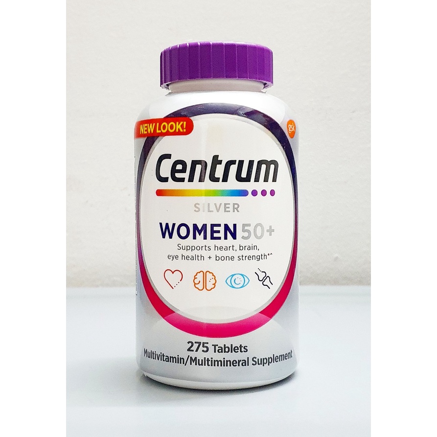 Bổ tổng hợp Centrum silver ultra women's 50+ chai 275 viên từ mỹ. Vitamin cho phụ nữ trên 50 tuổi