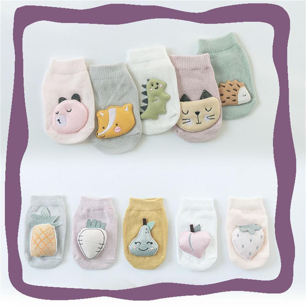 Vớ Cotton Mềm Mại In Họa Tiết Thú Hoạt Hình Thời Trang Thu Đông Cho Bé Sơ