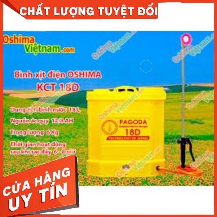 Bình xịt điện con ong vàng COV16, bình xịt điện chính hãng loại 16 lít bảo hành 12 tháng Chất lượng