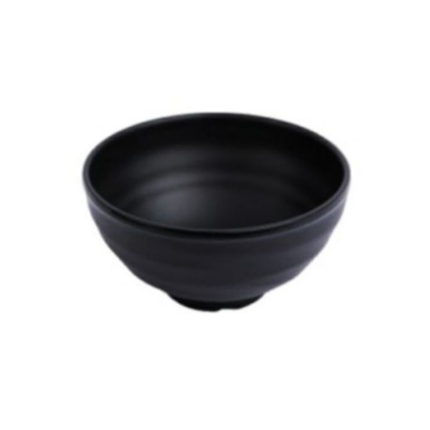 Combo 10 Chén cơm nhựa Melamine nhám đen,ngói,xám,nâu Size 11.4 x 5.8 cm