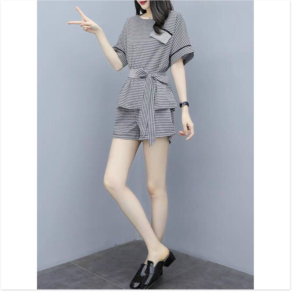 Set big Size có Size 80kg ngắn sọc caro 2021 KME STORE