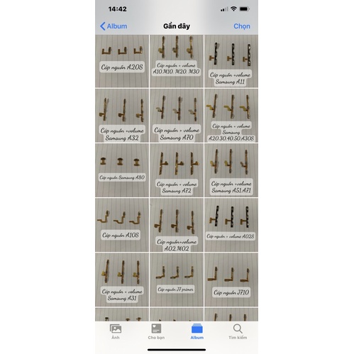 Cáp nguồn liền volume Samsung A11