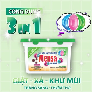 Viên giặt quần áo, viên giặt xả - Hộp 20 viên