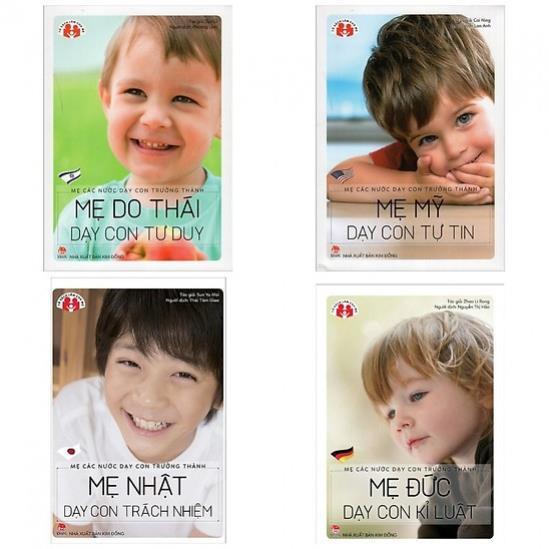 Sách-Combo Mẹ Đức dạy con kỉ luật+Mẹ Do Thái dạy con tư duy+Mẹ Mĩ dạy con tự tin+ Mẹ Nhật