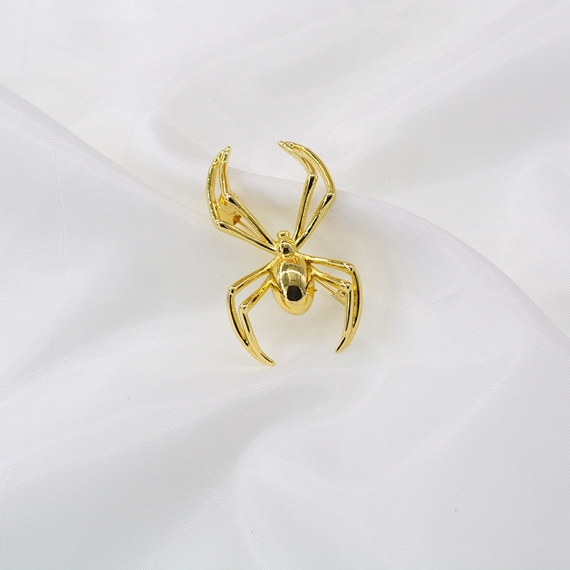 Ghim Cài Cổ Áo Hình Nhện Đính Đá Thời Trang Cho Nữ