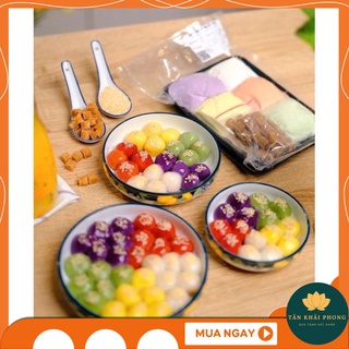 SET NGUYÊN LIỆU CHÈ TRÔI NƯỚC NGŨ SẮC - BẾP CỦA MẸ