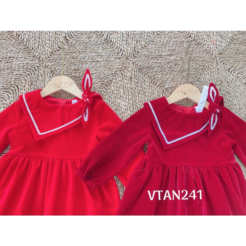 Váy nhung Anni Kids cho bé gái lớn (20-36kg) vải nhung cứng cao cấp