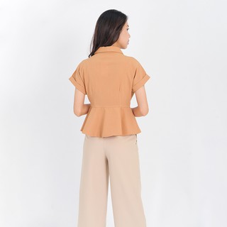Áo kiểu công sở thời trang Eden cổ vest - ASM093