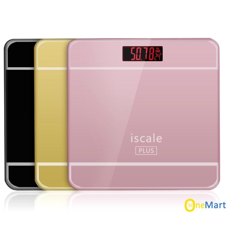 Cân Sức Khỏe Điện Tử Kèm Màn Hình Led Scale Hình vuông (mầu giao ngẫu nhiên)