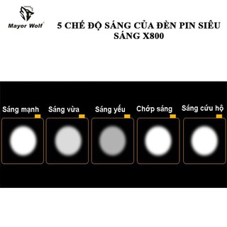 Đèn pin siêu sáng X800