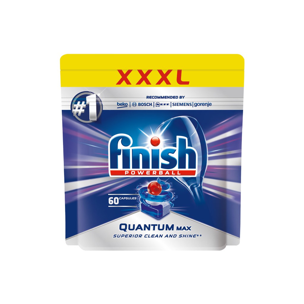 [TRỢ GIÁ THƯƠNG HIỆU] Viên rửa bát Finish Quantum Ultimate 51 viên (Hương ngẫu nhiên)