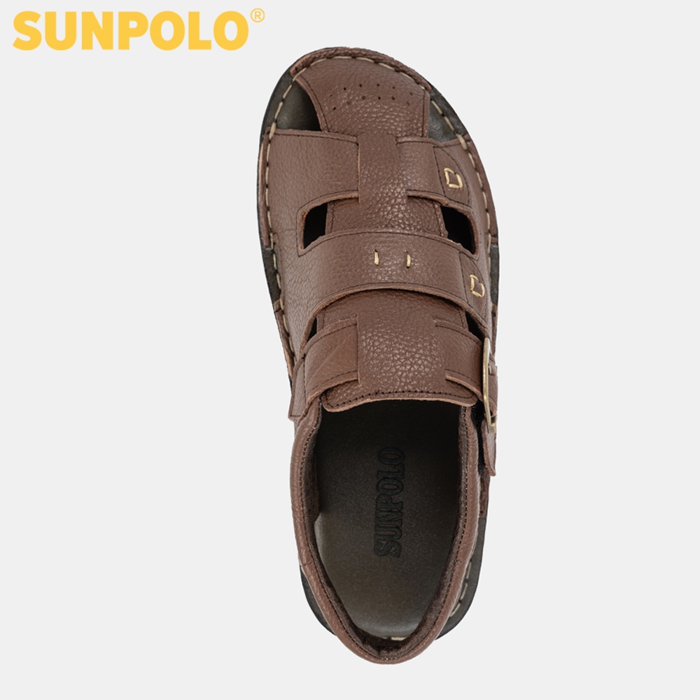 Xăng Đan Nam Da Bò Cao Cấp SUNPOLO SDA020 - Có Big size 44 45