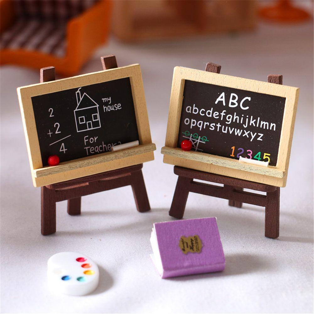 BEBETTERM Bảng Đen Mini 1: 6 / 1: 12 Trang Trí Nhà Búp Bê