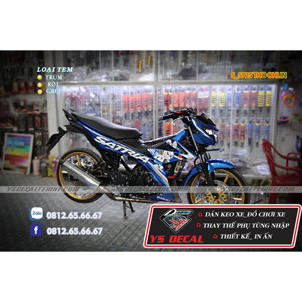 Tem rời Satria Raider Thỏ Ohlins