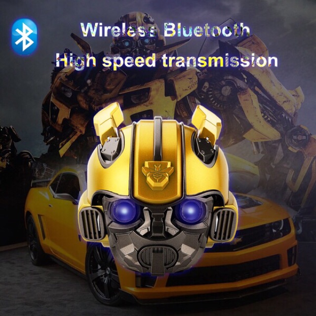 Loa Bluetooth Công Nghệ 5.0 Âm Thanh Vòm Subwoofer Bumblebee Transformers Độc Lạ