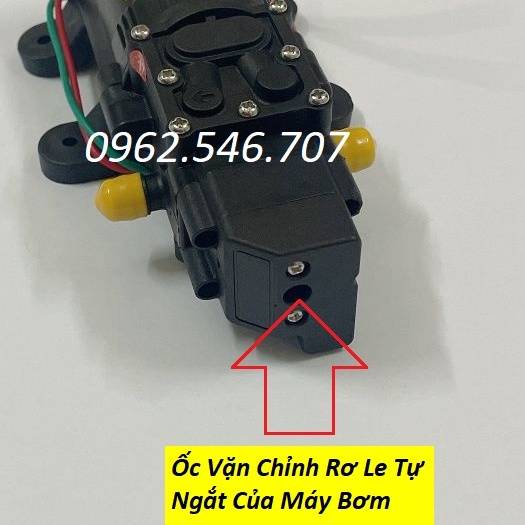 Máy bơm 12v tăng áp lực nước tự động ngắt - bơm phun sương 12v Kèm Chiết Áp và Jack Cắm