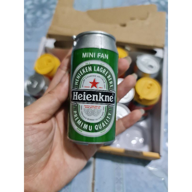 Quạt điện hình lon nước