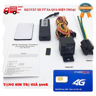 [TẶNG SIM 4G] Định vị GPS ô tô xe máy KWR230 không mất phí gia hạn hàng năm,có chức năng bât/tắt xe từ xa qua điện thoại