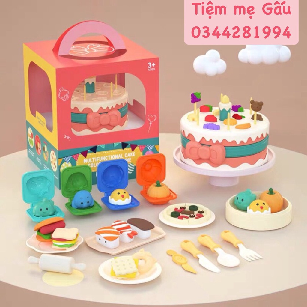❤️DIY❤️ BỘ ĐỒ CHƠI TRANG TRÍ BÁNH SINH NHẬT KÈM ĐẤT NẶN AN TOÀN CHO BÉ THỎA SỨC SÁNG TẠO