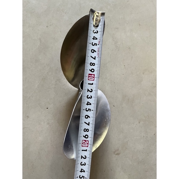 Chân vịt inox AB 13hp nhông sên 19/30 chân vịt 2 cánh máy xăng inox 304