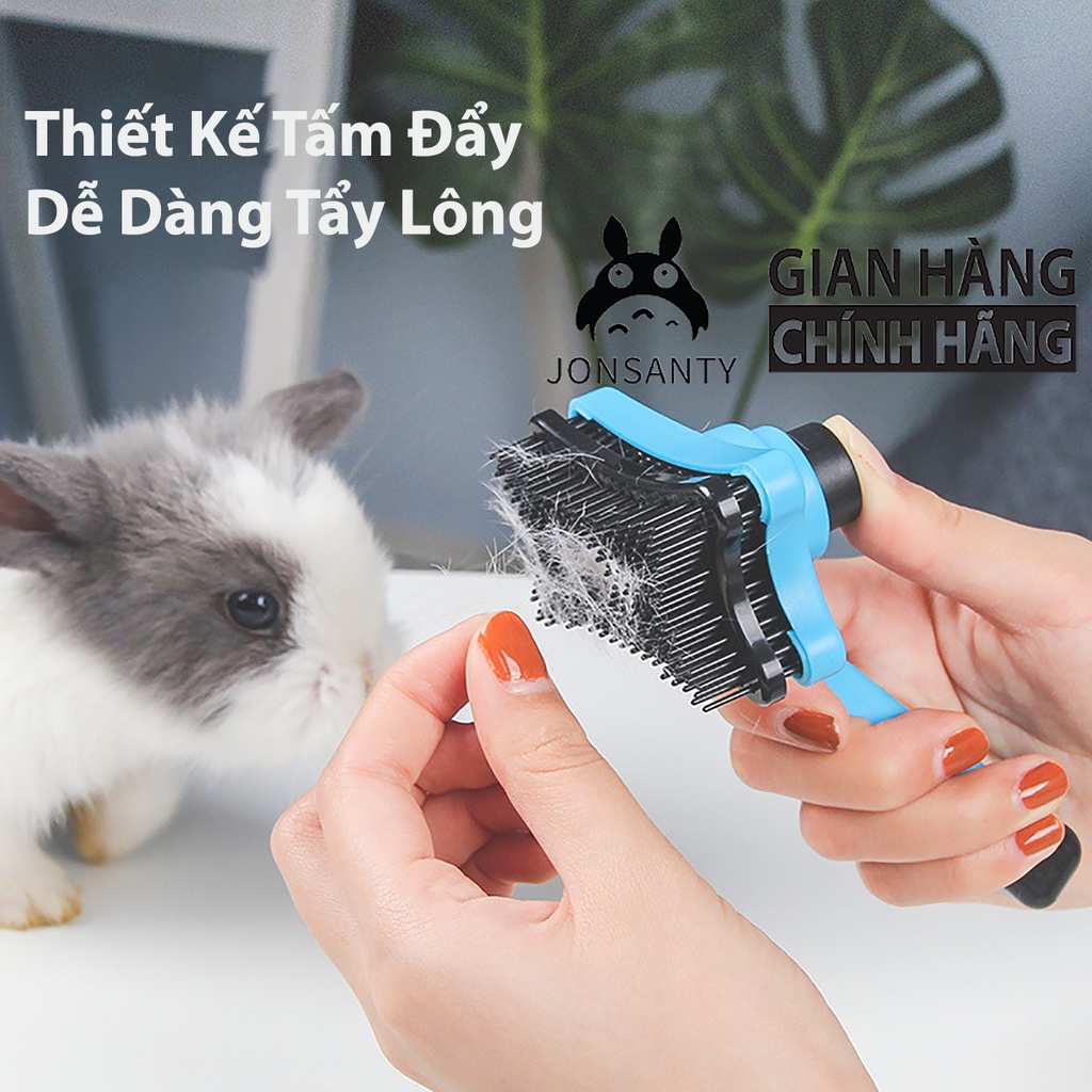 Bàn chải lông thỏ, lược chải lông thú cưng, chinchila, và tác dụng giúp lưu thông máu tốt cho sức khỏe pet