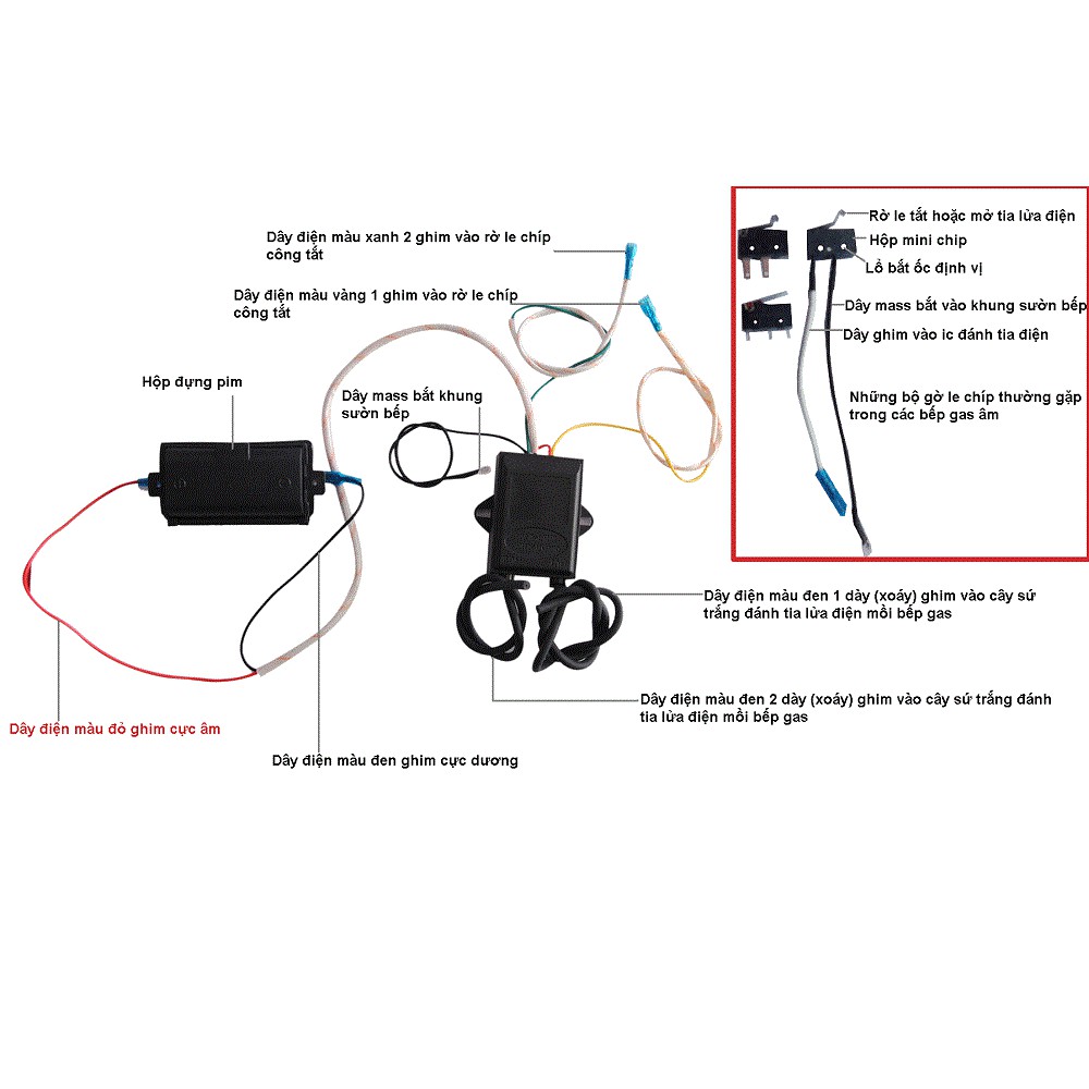 IC Điện Tử 1.5V Đánh Lửa Bếp Gas 2 lò [LOẠI 1]