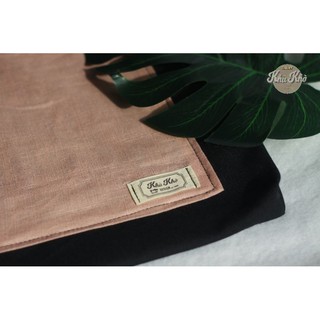 TÚI TOTE HANDMADE TRƠN NỀN ĐEN - ảnh tự chụp