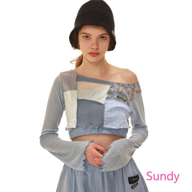 Áo thun dài tay in chữ thiết kế trễ vai gợi cảm dành cho nữ | BigBuy360 - bigbuy360.vn