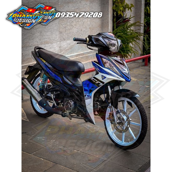 Tem galaxy xanh thiết kế