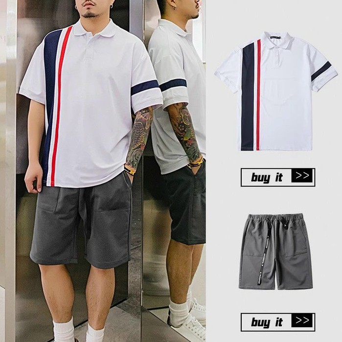 Áo Polo Nam, Áo Phông Nam Có Cổ Phối Kẻ Sọc Thời Thượng Chất Liệu Vải Cá Sấu Cao Cấp - AC114 - Shopmens | BigBuy360 - bigbuy360.vn