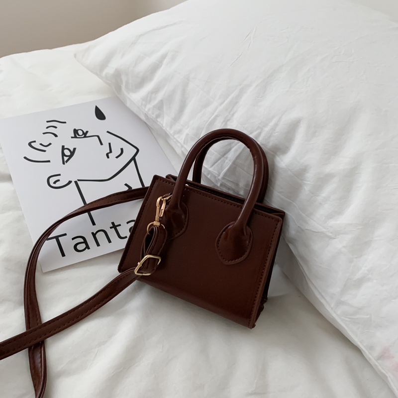 Túi đeo chéo vai hình vuông IELGY nhỏ xinh thời trang phương tây Hàn Quốc cho phái nữ