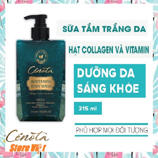 Sữa tắm trắng da hạt Collagen và Vitamin Whitening Body Wash, sữa tắm dưỡng ẩm - C01 Store Việt