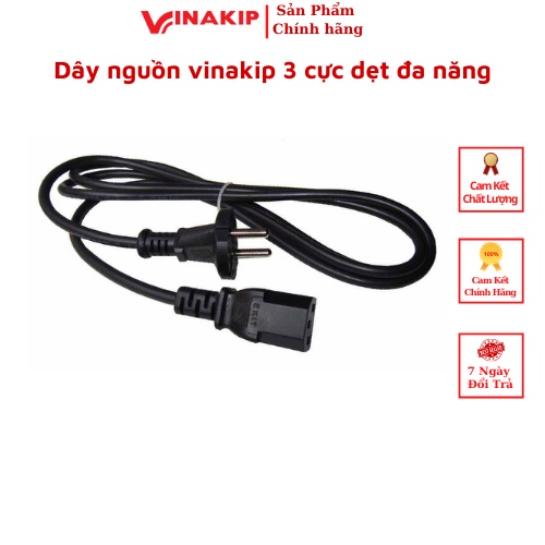 Dây nguồn vinakip 3 cực dẹt đa năng - dùng cho nồi cơm, ấm điện, ấm sắc thuốc