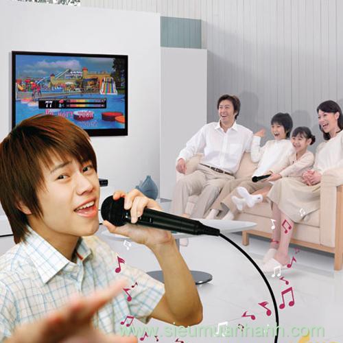 Mic karaoke Arirang có dây gắn loa kéo, loa bluetooth, amply, âm thanh cực hay