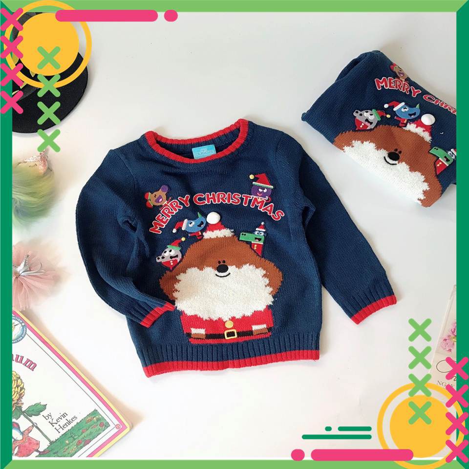 Áo len Noel cực xinh hình nổi 3D cho bé