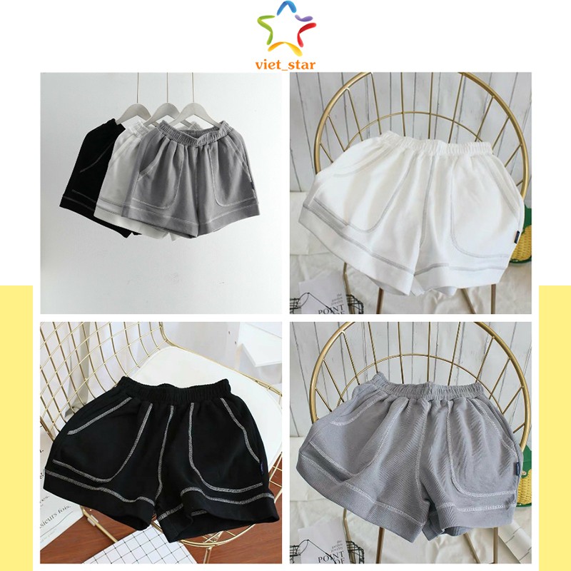 Quần Short Đùi HI.LI Chỉ Nổi Unisex - VIET_STAR