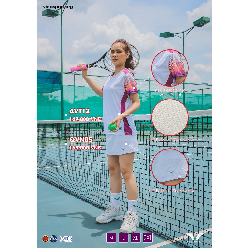 Set bộ thể thao NAM/ NỮ TENNIS- AVT12 cao cấp, chất lượng, chuẩn form, hàng chính hãng