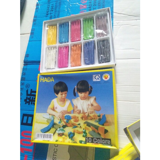 Đất nặn hình thơm HADA hộp 10 màu