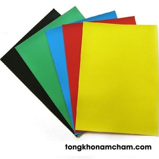 Nam châm dẻo nhiều màu khổ A4 (5 tấm)