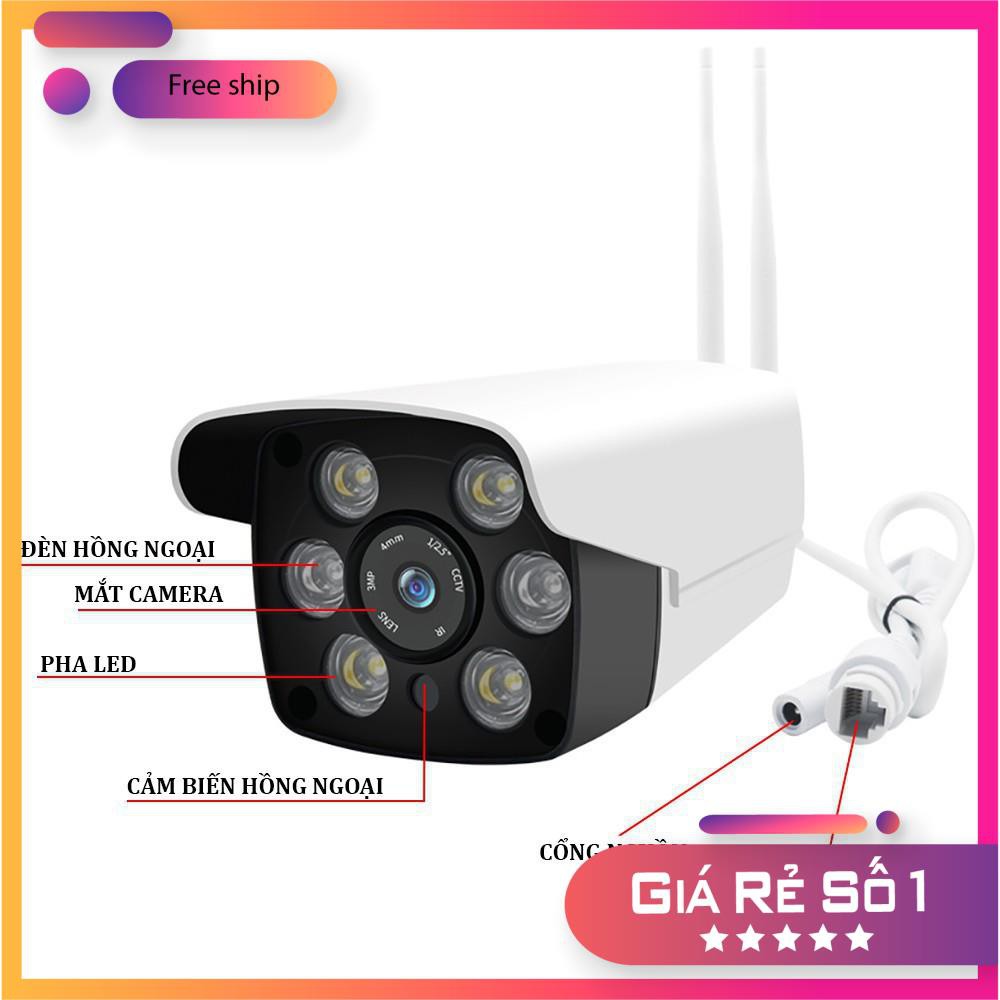 Camera Giám Sát Ngoài Trời Yoosee - 6 Led Full HD (2.0Mpx) - Hồng Ngoại Quay Đêm | BigBuy360 - bigbuy360.vn